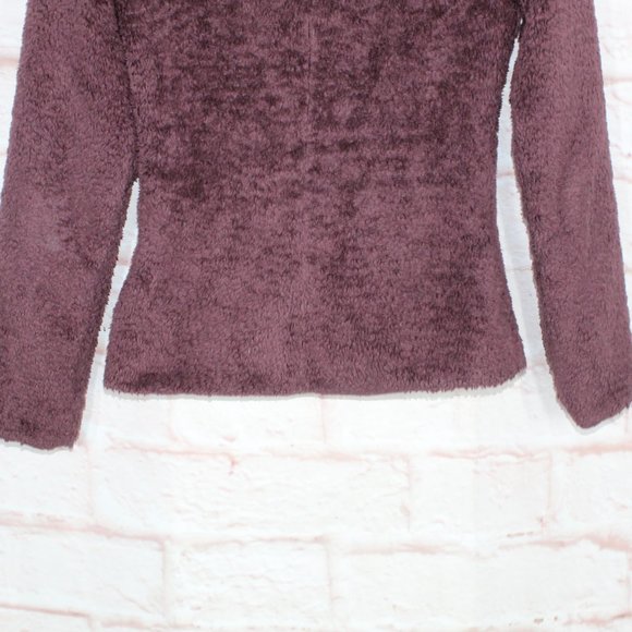 Patagonia Los Gatos Red 100% Polyester Tall Colar Zip Up Fleece Jacket Size XS - Picture 6 of 10